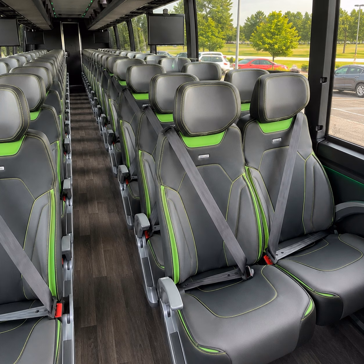 nampa charter bus rental interior