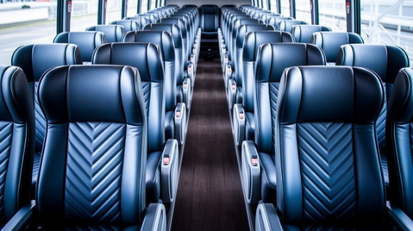 nampa 50 passenger charter bus inside