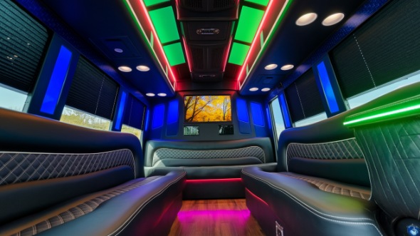 party bus rental interior caldwell
