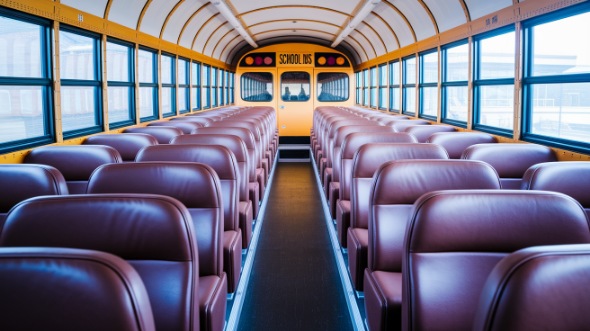 school bus rental interior caldwell